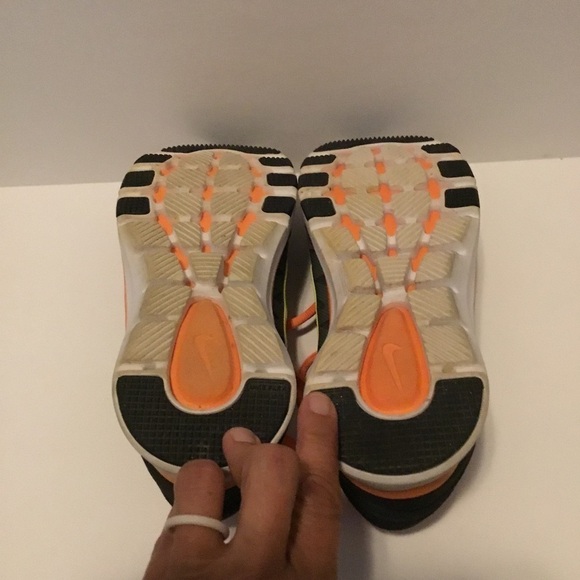 Nike Training Flex Supreme Fitsole Running Athletic Shoe Gray and Orange Size 7 - Picture 4 of 10